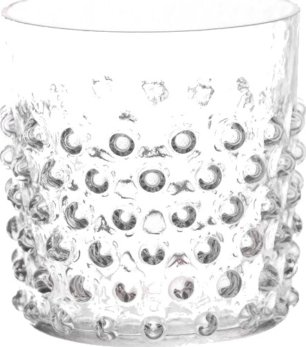 Klimchi - Hobnail vannglass 15 cl klar