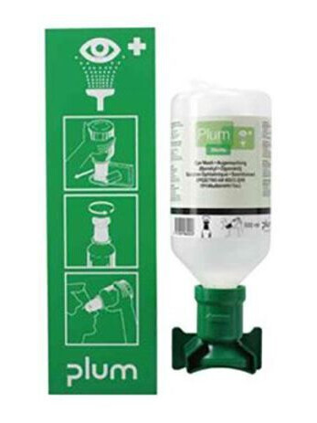 Plum 4611 Øyedusjstasjon inkl 500 ml øyeskylling Plum 4611 Øyedusjstasjon inkl 500 ml øyeskylling