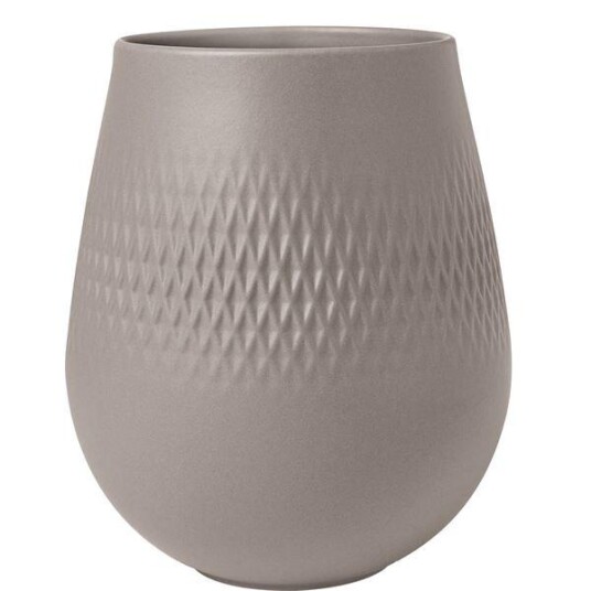 Villeroy & Boch Collier Carre vase 12,7 cm taupe Villeroy & Boch Collier Carre vase 12,7 cm taupe
