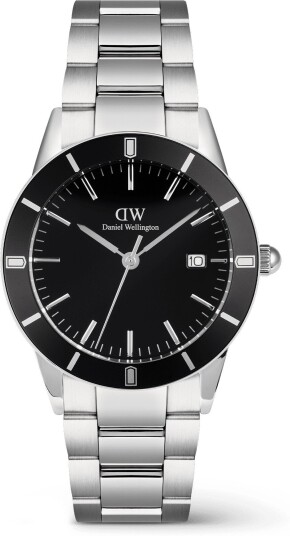 Black 40mm Mic Watch Iconic Paradigma Link Enamel | DW