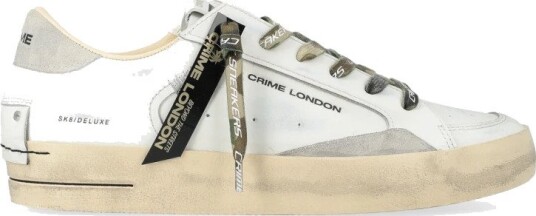 Crime London Herre Sko Hvit 42 EU,