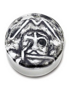 Utgått Scratch Pirat Skull Piercing Plugg Strl 10 mm