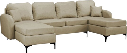 Knocklong 4 sits Hörnbäddsoffa beige