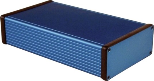 Hammond Electronics 1455Q2201BU 220 × 125 × 51,5 mm Aluminium Blå Kabinett