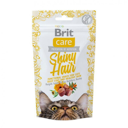 Brit Care Cat Snack Shiny Hair Salmon (50 Gram) Brit Care Cat Snack Shiny Hair Salmon (50 Gram)