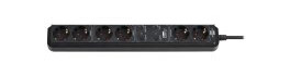brennenstuhl Connect Eco-Line WS EL01 DE - Smart strømstripe - AC 220-250 V - 3680 watt - Wi-Fi - inngang: strøm - utgangskontakter: 6 (6 x strøm 2-pols) - 1.5 m kabel - svart