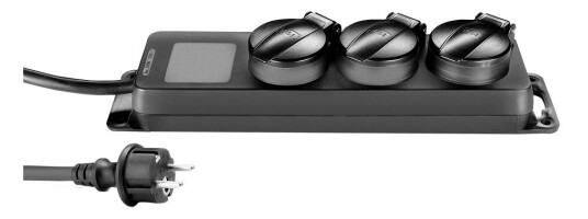 Adam Hall Accessories 8747 Ip3 3 Outlet Power Strip With Ip44 Rating