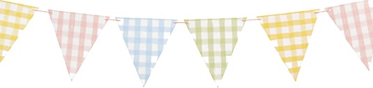 Club Green Hootyballoon Vimpelgirlander Gingham HBGH100 Club Green Hootyballoon Vimpelgirlander Gingham HBGH100