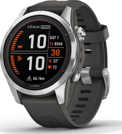 Garmin Fenix 7S Pro Solar 42mm Sølv