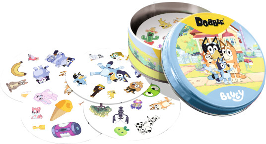 Dobble Bluey Barnespill med 55 Kort for Familieunderholdning