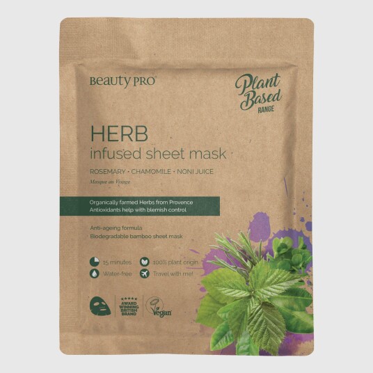 Beauty Pro Plant Based Herb Infused ansiktsmaske