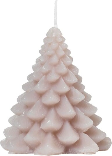 Broste Copenhagen Granny Christmas tree lys Ø9x10 cm Linen