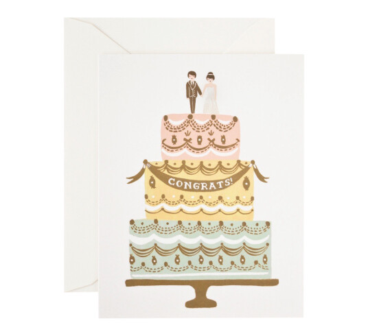 Rifle Paper Co. Bryllupskort Congrats Wedding Cake Rifle Paper Co. Bryllupskort Congrats Wedding Cake