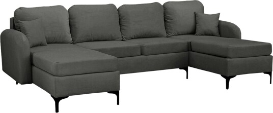 Knocklong 4 sits Hörnbäddsoffa Dark grey
