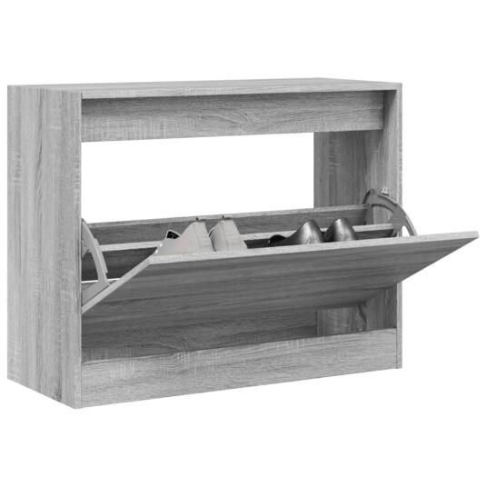  Skoskap grå sonoma 80x34x63 cm konstruert tre 8721012382008