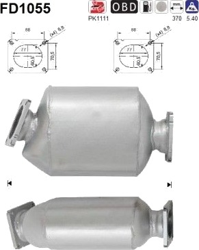 Partikkelfilter AS FD1055