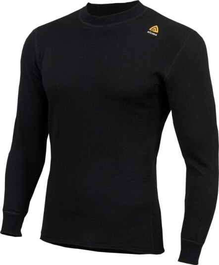 Aclima HotWool 230 Crewneck Unisex Black Black S Aclima HotWool 230 Crewneck Unisex Black Black S