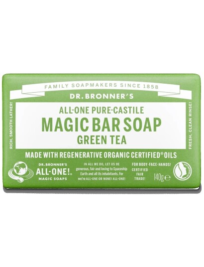 Dr. Bronner’s Green Tea Bar Soap 140G Green 140 G