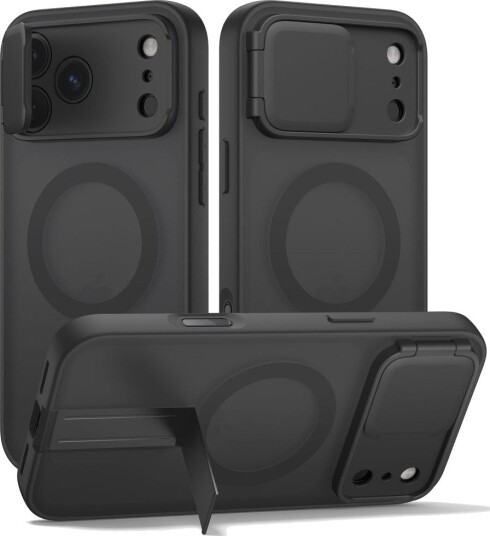 iPhone 17 Pro/18 Pro Tech-Protect Kevlar Aura-deksel - MagSafe-kompatibel - Svart
