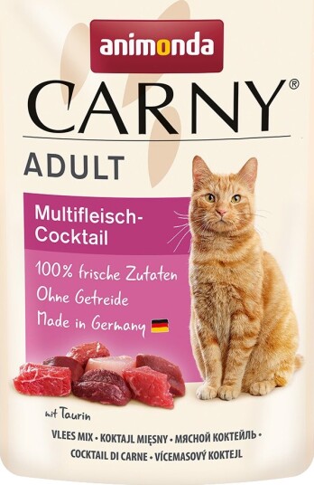 Animonda Carny Våtfôr Pouch Multikjøtt Cocktail 12 X 85 G