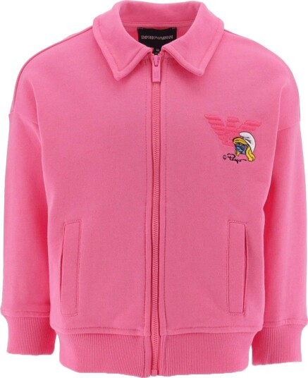 Emporio Armani Cardigan Lyserød m. Smurfinette Emporio Armani 12 år 152 Cardigan Rosa