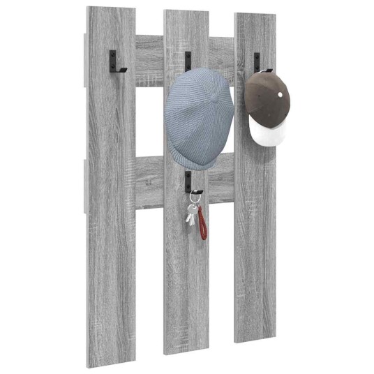  Vegghengt kleshenger Grå sonoma 65 x 3 x 100 cm Konstruert tre