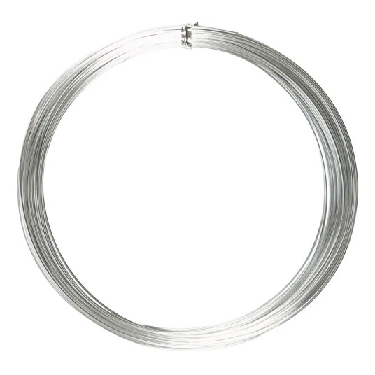 Cc Aluminiumstråd Sølv - 1 mm x 16 m