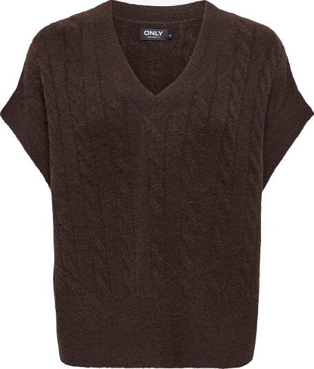 Only Genser Onlmelody Vest Knt Brun