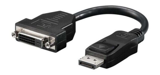 Pro DisplayPort til DVI-D Adapterkabel Svart