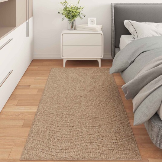Områdetepper Moiré AGIRA Naturlig 200 x 80 cm Polyester