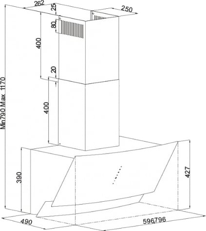 Silverline SM3379-60SR Vegghengt Ventilator