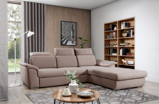 Hjørnesofa Eltap Trevisco 272x216x100 cm Solar 16 Beige Høyre