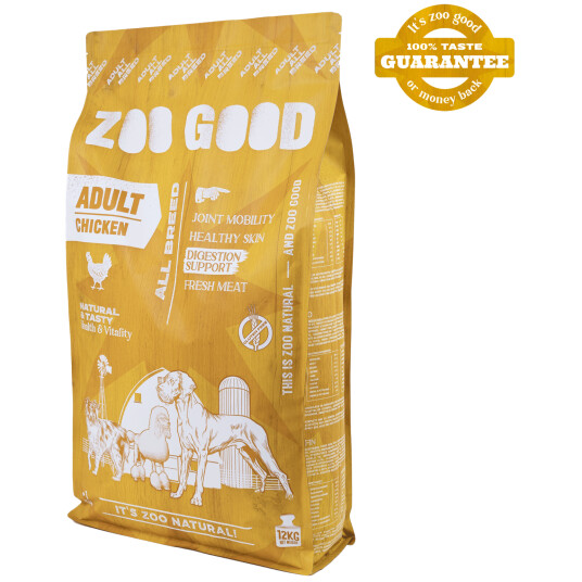 Zoo Good Hundefôr Chicken Digest 12 kg for Alle Raser