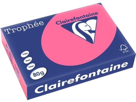 Clairefontaine Paper Xero A4 80G Trophee Rosa Xca41771 Clairefontaine