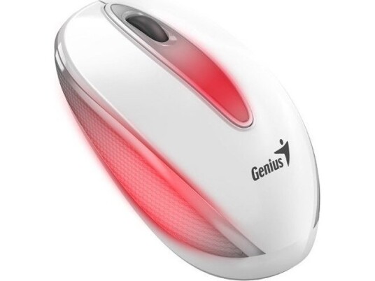 Genius Mouse Genius Dx-Mini Mouse, 1000Dpi, Optisk, 3-Klasses, Kablet Usb, Hvit, Klassisk, Rgb-Bakgrunnsbelysning