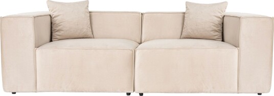 Kaolins Sofa 2 seter Krem