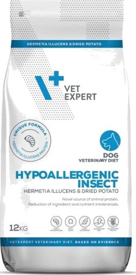 Vetexpert Veterinary Hypoallergenic Vet Expert Diet Insect Dog Tørrfôr 12 kg