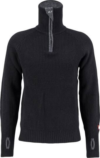 Ulvang Unisex Rav Sweater With Zip XS , Black/Charcoal Melange Ulvang Unisex Rav Sweater With Zip XS , Black/Charcoal Melange