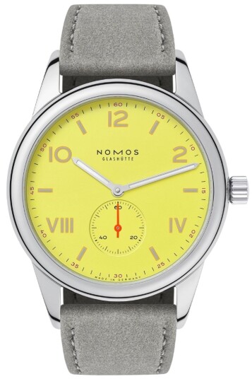 Nomos Glashütte Herreklokke N 721.GB Club Campus Gul/Lær Ø38.5 mm Nomos Glashütte Herreklokke N 721.GB Club Campus Gul/Lær Ø38.5 mm