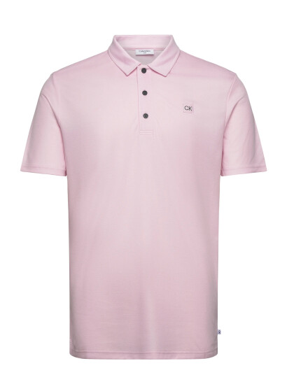 Calvin Klein Golf Jackson Badge Polo - Pink - XXL