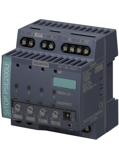 Siemens Sitop pse200u 3 a selectivity module 4 channels input: 24 v dc output: 24v dc/3 a (4025515153399)