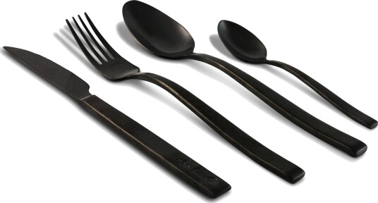 Magnor Pure bestikksett 24 deler, black Magnor Pure bestikksett 24 deler, black