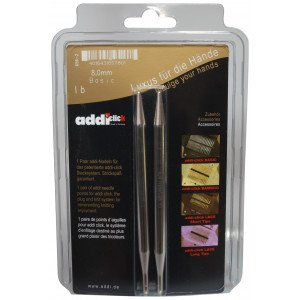 Addi Click Turbo Utskiftbare Rundpinner Messing 13cm 8,00mm US11