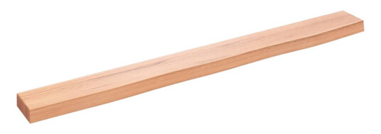 vidaXL Vegghylle lysebrun 100x10x4 cm behandlet heltre eik