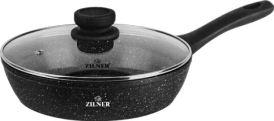 Stekepanne Zilner Deep Steekepanne 26Cm 2,6L Marmor Med Lokk Zilner Zl 7716