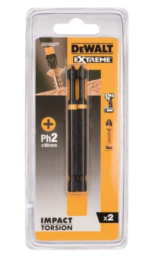 Dewalt Bits torsion a2 ph2 85mm dt70567t for slagtrekker Dewalt Bits torsion a2 ph2 85mm dt70567t for slagtrekker