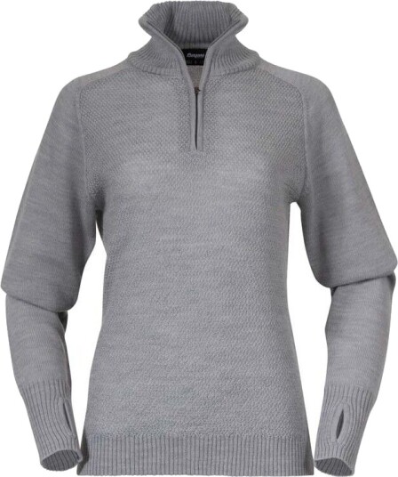 Bergans Women's Ulriken Light Merino Jumper Magnesium Grey XS Bergans Women's Ulriken Light Merino Jumper Magnesium Grey XS