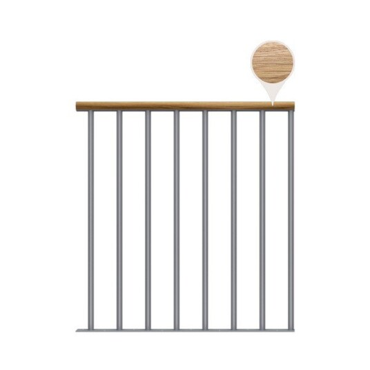 Dolle Gelender Til Repos Classic Eik Oljet Forlengelse Kit Pearl Grey
