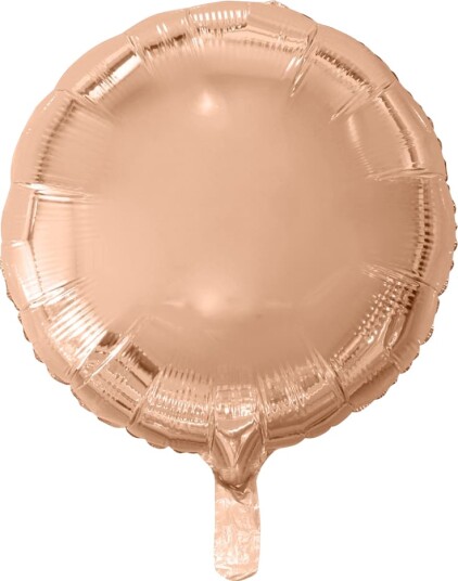 Globos Folieballong Rund Rosegull, 46 cm 8990