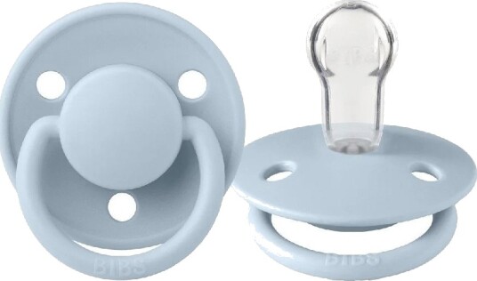 Bibs De Lux Silikonsmokk S Lyseblå